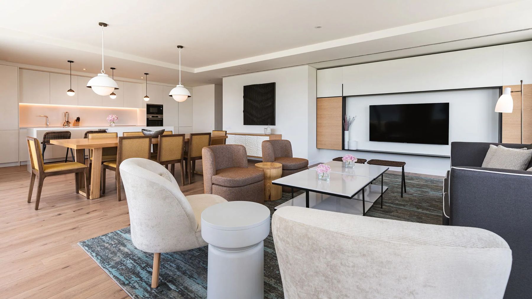 Sala, apartamento T3 no Hyatt Regency Lisboa Residences