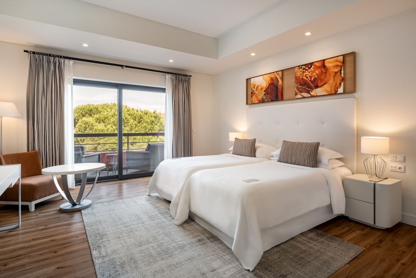 Quarto, apartamento T1 no Sheraton Cascais Resort
